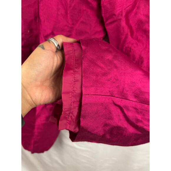 Talbots Pants Womens Sz 12 Pink Signature Tapered Ankle Lined Silk Wool Blend - Picture 11 of 11